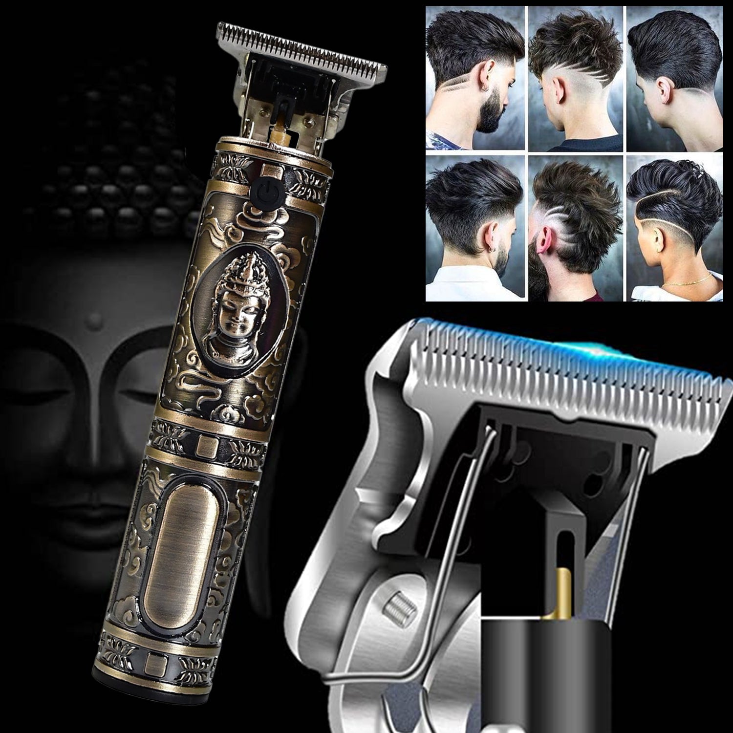 6328 Electric shaving machine dry shaving for men - hair shaving and trimming beard With adjustable blade clipper. DeoDap 6328 Electric shaving machine dry shaving for men - hair shaving and trimming beard With adjustable blade clipper. DeoDap
